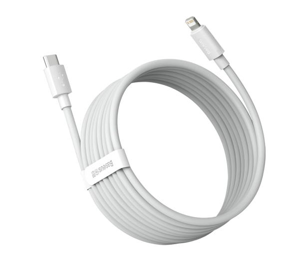 Baseus Kabel Simple Wisdom Lightning / USB-C 20W 1.5 m 2 szt. biały - 1502055 - zdjęcie 2